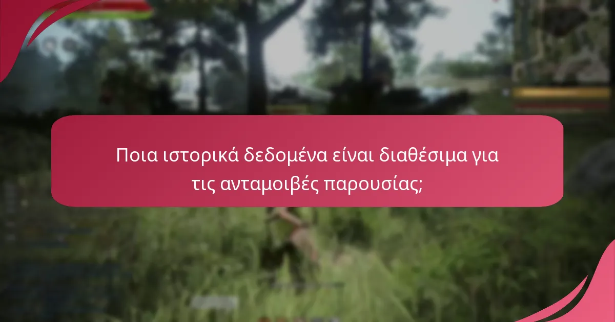 Ποια ιστορικά δεδομένα είναι διαθέσιμα για τις ανταμοιβές παρουσίας;