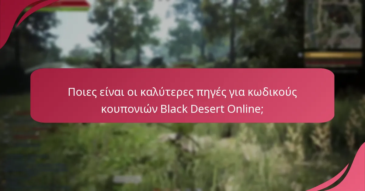 Πόσο αξιόπιστες είναι οι πηγές κωδικών κουπονιών Black Desert Online;